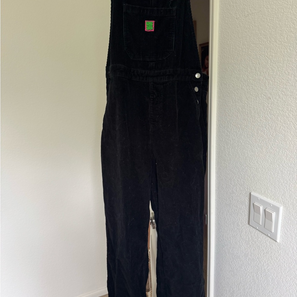 Empyre Black Corduroy Overalls